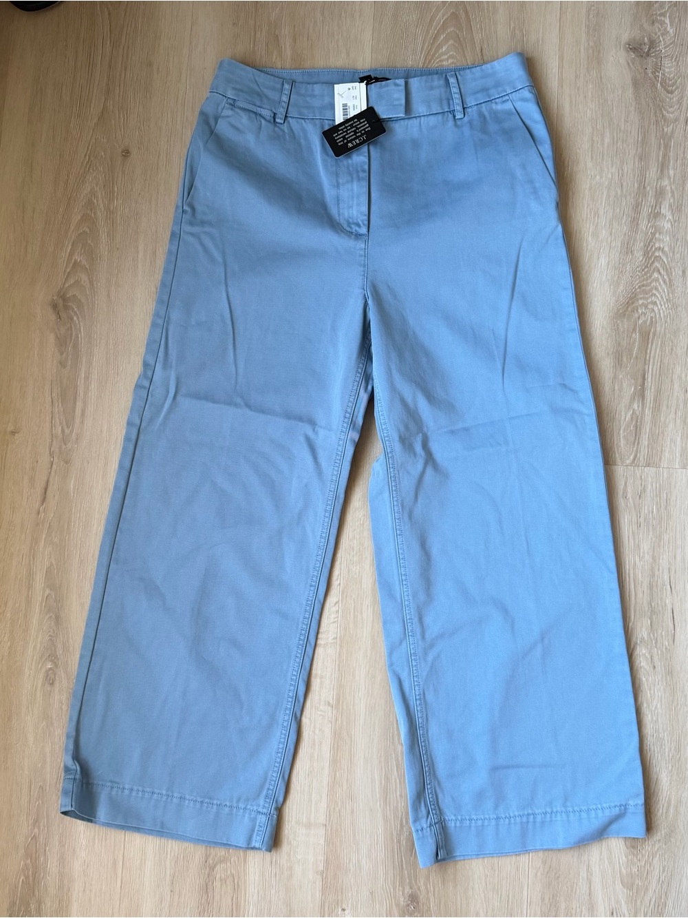 NEW J. Crew Wide-Leg Chino Pants in Light Blue
